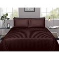 thumbnail image 3 of 700 Thread Count 3 Piece ( 1-Fitted Sheet + 2 - Pillow Cases ) Fitted Sheet 18 Inch Deep Pocket 100% Egyptian Cotton Stripe Pattern, 3 of 4