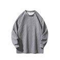 thumbnail image 1 of RXIRUCGD Homme Couleur Unie Design Losange Sweat à Capuche Manches Longues, Gris, Taille : m, 1 of 8