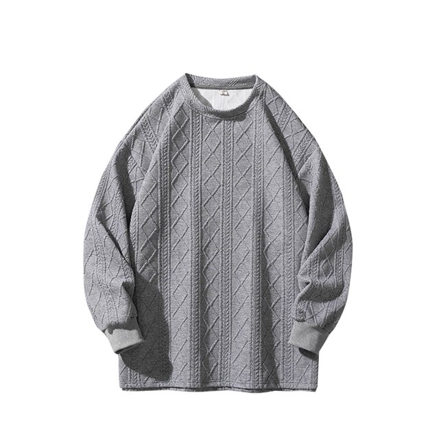 RXIRUCGD Homme Couleur Unie Design Losange Sweat à Capuche Manches Longues, Gris, Taille : m