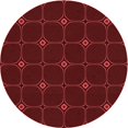 thumbnail image 1 of Ahgly Company Tapis Rond Lavable en Machine Intérieur Transitionnel Rouge Bordeaux, 5 Pieds Rond, 1 of 7