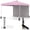 Pink, variant on Gymax 10 X 10 FT Pop up Canopy Tent w/ 1 Sidewall Wheeled Bag 8 Stakes & 4 Wind Ropes Blue