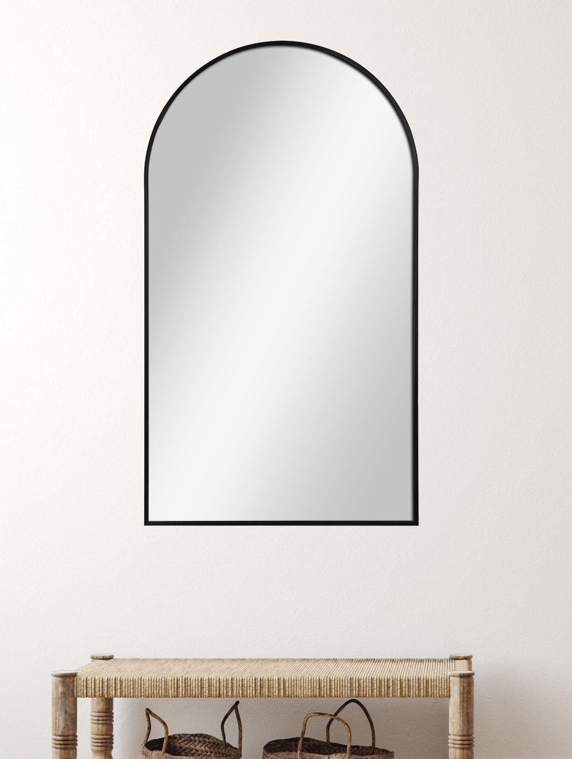 Hometrends miroir, 25.67x45.75po noir brossée