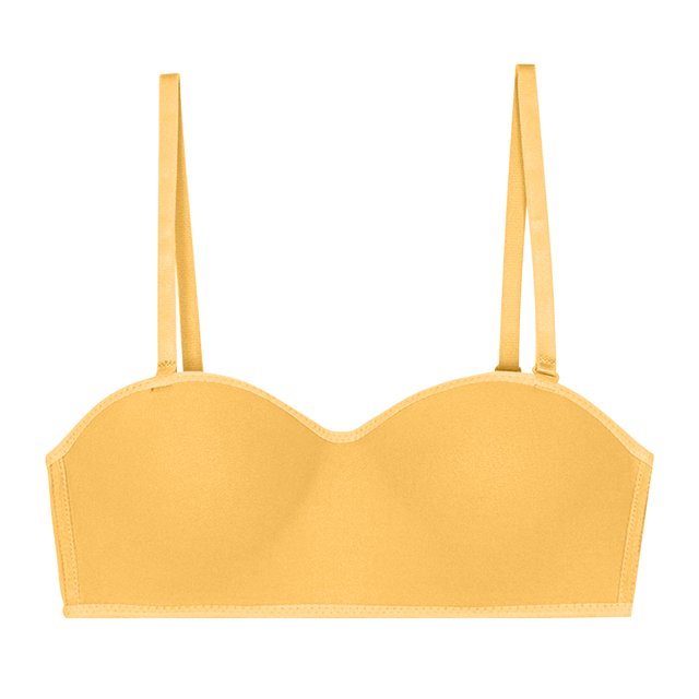 RKSTN Bras for Women Traceless Comfortable No Steel Ring Removable shoulder strap Convertible Bras Solid Color Breathable Gathering Push up Strapless Bras