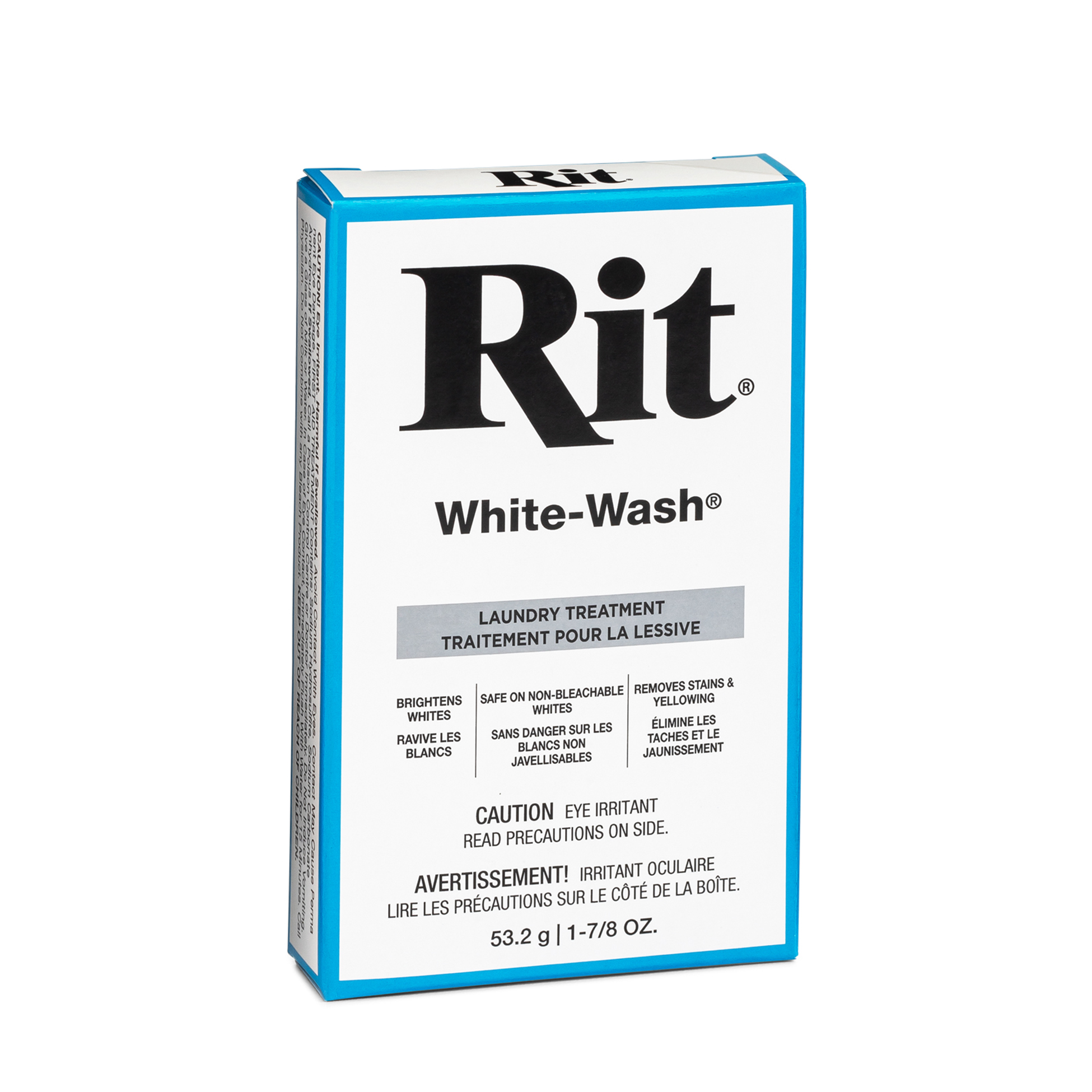 RIT White-Wash Laundry Treatment, 1 pc, 53.2 g (1-7/8 oz.), 10.2 cm (4 in) H × 6.4 cm (2.5 in) W × 2.5 cm (1 in) D, 53 g (1.9 oz)