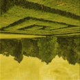 thumbnail image 1 of Ahgly Tapis d'Intérieur Lavable en Machine Carré Transitionnel Vert Armée, 5 Pieds Carré, 1 of 7