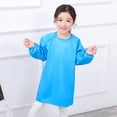 thumbnail image 2 of Girls Tops Tees & Shirts Kid Art Smock Solid Color Apron For Children Printed Artist Painting Aprons Smocks With Long Sleeve, 2 of 3
