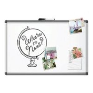 UBrands UBR2804U0001 23 x 17 dans. Pinit Magnetic Dry Effase Board Blanc