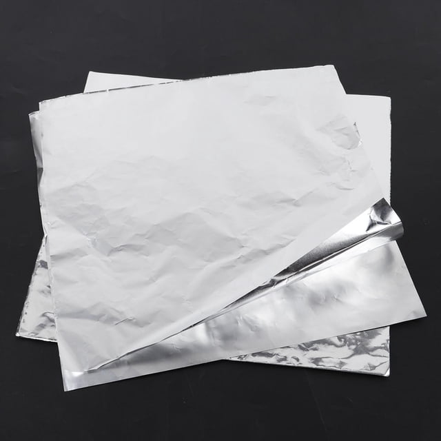 Papier d'Emballage en Papier D\'aluminium Haute Température 100 Pcs BBQ Barbecue Cuisson