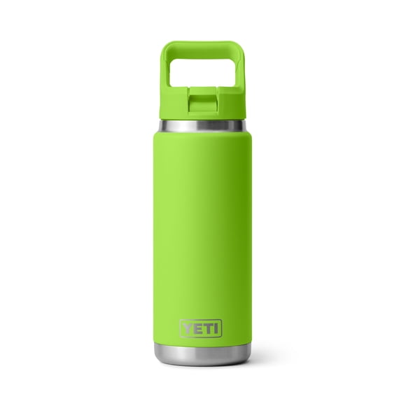 YETI Rambler 26 oz Bottle, Vacuum Insulated, Stainless Steel with Color Matching Straw Cap,Venom