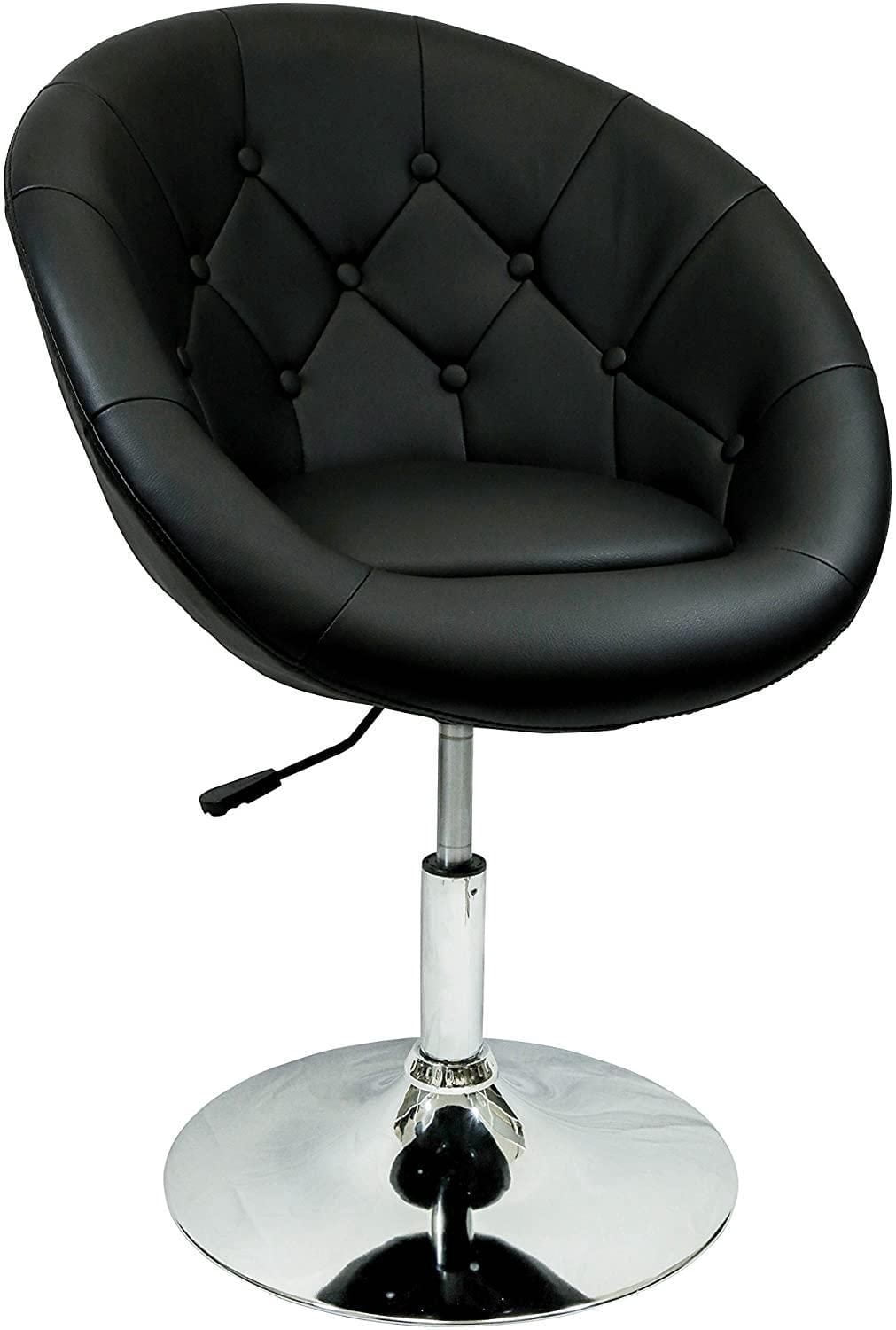 Nicer Furniture Rounded Leisure Bar Stool in Black