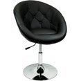 thumbnail image 1 of Nicer Furniture tabouret de bar  arrondi en noir, 1 of 3