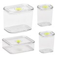 thumbnail image 1 of 1 Set Food Storage Jar Transparent Large Capacity Leakproof  Moisture-proof Clear Grain Storage Box Tank Kitchen Supply, 1 of 12