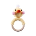 thumbnail image 1 of Cartoon Knitting, Hand Crochet Weaving, Ringing Bell, Wooden Ring, the Bell Inside Can Make A Sound F, 1 of 4