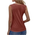 thumbnail image 2 of Chbgutlmr Womens Tank Tops Plus Size Crewneck Sleeveless Fitting Tees Solid Color Comfy Tops Summer Fashion, 2 of 5