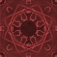 thumbnail image 1 of Ahgly Company Tapis d'Intérieur Lavable à la Machine, Carré, Transitionnel, Bordeaux Rouge, Tapis de Zone, 6 Pieds Carré, 1 of 7