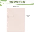 thumbnail image 3 of GZJCKJY Discbound Dividers with Pockets 7.1x9.4 Classic Size Discbound Notebook Divider 9 Disc Bound Planner Inserts Pocket 5pcs Plastic Index Dividers for Planner Folder Office, 3 of 8