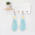 thumbnail image 4 of Flowers Chenille Hand Towel Cute Hanging Hand Wipe Ball Hand Towel Thickened Absorbent Hangable Multifunctional Hand Towel, 4 of 8