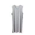 thumbnail image 1 of Floleo Robe de Nuit Sans Manches à Col Rond pour Homme, Douce et Confortable, Tenue d'Intérieur, Coupe Ample, Respirante, Légère, Peignoir Décontracté, Mode, Vêtement de Nuit (Beige, G), 1 of 9