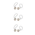 thumbnail image 2 of yingyy 1/2/3/5 2 Pieces Curtain Tieback Round Polyester Replacement Simple Style Household Kitchen Sunshade Drape Fixing Fastener Silver 3PCS, 2 of 6