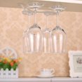 thumbnail image 3 of LYUMO Wall Wine Glass Rack Upside Down Holder Hanger Hanging Shelf Home Kitchen Bar Decor, 3 of 8