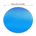 thumbnail image 2 of TIMIFIS Pool Covers Outdoor Swimming Pool Cover Pe Swimming Pool Cover Heart-Shaped Swimming Pool Insulation Film Circular Solar Swimming Pool Cover 家居庭院, 2 of 5