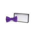 thumbnail image 2 of Gravity Threads Classic Pre-tied Adjustable Fashion Bowtie, Purple, 2 of 2