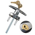 thumbnail image 2 of MYG Garage Door Lock T Handle w/2 Keys - Universal Replacement, 2 of 8