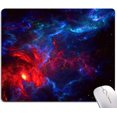 thumbnail image 1 of Galaxy Stars Light Black Mouse Pad 9.5x7.9 Inch Red and Blue Nebula Waterproof Mouse Mat with NonSlip Rubber Base, Perfect for Computer Office Laptop Use by Men, Women, and Kids, 1 of 6