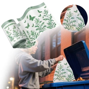 "Sacs à corbeilles parfumés pour usage domestique Sacs à linge de cuisine à la main avec poignées Sacs en plastique à cordon de grande taille"