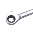 thumbnail image 4 of Unique Bargains Double Box End Ratcheting Wrench (8mm x 9mm) Metric 72 Teeth 12 Pt Ratchet Spanner Tools, CR-V, 4 of 5