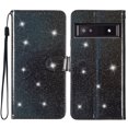 thumbnail image 1 of Compatible with Google Pixel 7A Sparkling Glitter Wallet Case with Card Pocket Flip Cover, 1 of 5