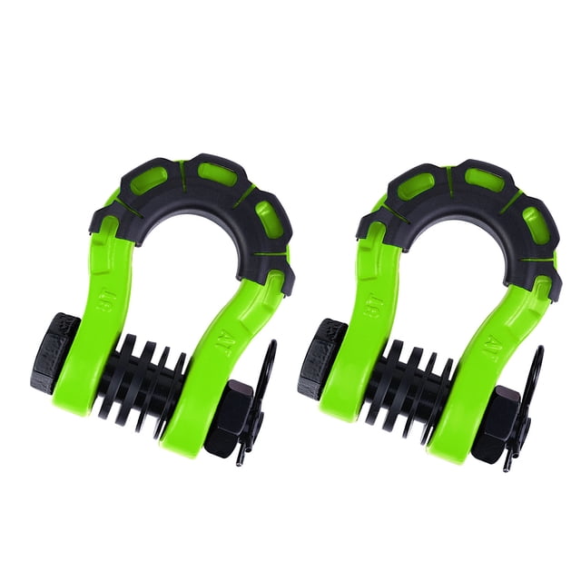 Wweixi 2pack/lot 2Pack 3/4 D Ring Shackles Shackle U-Hook Shackle Easy To Strong Green
