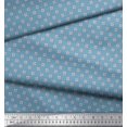 thumbnail image 2 of Soimoi Satin Silk Fabric Swimming Ring Small Print Sewing Fabric Yard 42 Inch Wide, 2 of 3