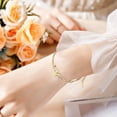 thumbnail image 1 of WIFKLSIIPG Fashion Simple Double Chain Stacking 26 Letters Gold Stainless Steel Bracelet Initials Bracelet for Women Teen Girls Jewelry Chain Bracelet, 1 of 2