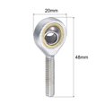 thumbnail image 2 of Uxcell Rod End Bearing Self-lubricated Joint Bearing Right Hand Male Thread Connector 6mm, 2 of 6