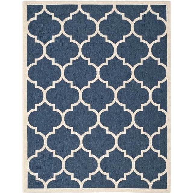 Safavieh Courtyard Navy Indoor Outdoor Rug - 9' x 12'