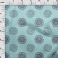 thumbnail image 3 of oneOone Rayon Light Blue Fabric Florals Sewing Material Print Fabric By The Yard 56 Inch Wide, 3 of 4
