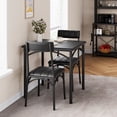 thumbnail image 2 of Dining Table Set for 2, Kitchen Table Set for 2, Dining Room Table Set with Upholstered Chairs, Square Kitchen Table Set for Small Space, Apartment, Studio, 2 of 9
