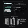 thumbnail image 3 of Portable Battery Charger 2 in 1 Replaceable Lithium Battery Charger Power Charging Case Mobile Power Bank for 20700 Lithium Battery with Charging Cable, 3 of 7