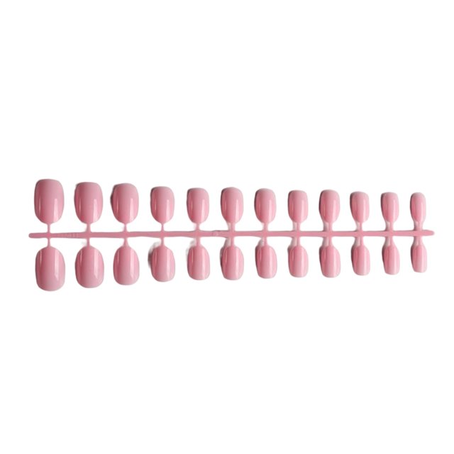 facefd Ensemble de Faux Ongles Brillants Style Français Résistants aux Rayures Ongles à Presser Viscosité Forte Réglables Autocollants de Manucure Unis Type 1 Type 6
