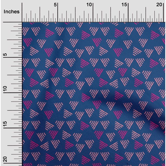 oneOone Cotton Flex Fabric Triangle Block Fabric Prints By Yard 40 Inch Wide