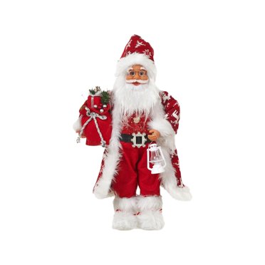 Santa Claus Decorations Cute Collectible Figure for Fireplace Indoor Outdoor 45cm