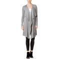 thumbnail image 1 of Kensie Womens Waterfall Cardigan Sweater, Grey, Small, 1 of 1