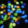 thumbnail image 3 of Amdohai 100pcs/Bag DIY Home Decor Luminous Pebbles Sea Conch Shell Starfish Glow in Dark Colorful Rocks Stone for Aquarium Fish Tank, 3 of 8