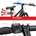 thumbnail image 4 of WSDCAM Smart Bike Tail Light Alarm Horn with 2 Remotes, Rechargeable Waterproof Bike Horn Alarm Rear Bike Brake Light Turn Signals Bicycle Tail Light, 4 of 7