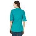 thumbnail image 4 of Robe Haut Boho Unie Tenue Décontractée Tunique Vêtements pour Femmes Coton Robe d'Été, 4 of 4