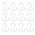 thumbnail image 3 of Mainstays Wire Shower Curtain Hooks or Rings, Double Sided, Brushed Nickel, Set of 12, 3 of 6