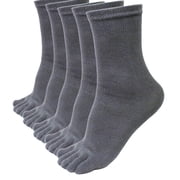 GDREDA 5 Pairs Men Sports Running Five Finger Toe Socks Elastic Short Soild Socks Mens Novelty Dress Socks Suck for Women Socks with for Women Toddler Socks Vintage Stockings for Women Non Socks Non