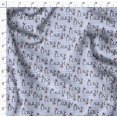 thumbnail image 4 of Soimoi Rayon Crepe Fabric Floral Love Text Print Fabric by the Yard 46 Inch Wide, 4 of 5