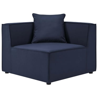 Modway Piece Outdoor Patio Furniture Sectional Chair, Navy